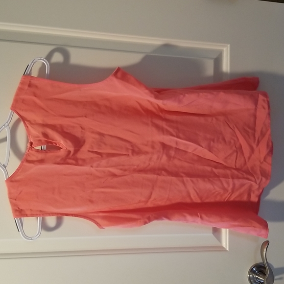 NWT size M Max Studio 100% silk pink tank - Picture 4 of 6